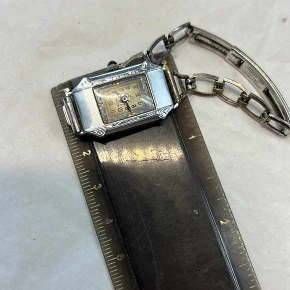 Authentic White Gold 14K Benrus watch Antique Vintage 14k White Gold Womens Watch Benrus Watch - Etsy main image 3